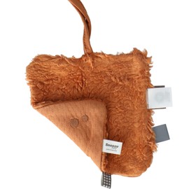 Snoozebaby Comforter and Postcard Birth Gift 0-12 Months - Baby Gifts with Cuddle Towels - Gift Set + Comforter - Newborn Gift - Gift for Birth - Brown - Toffee