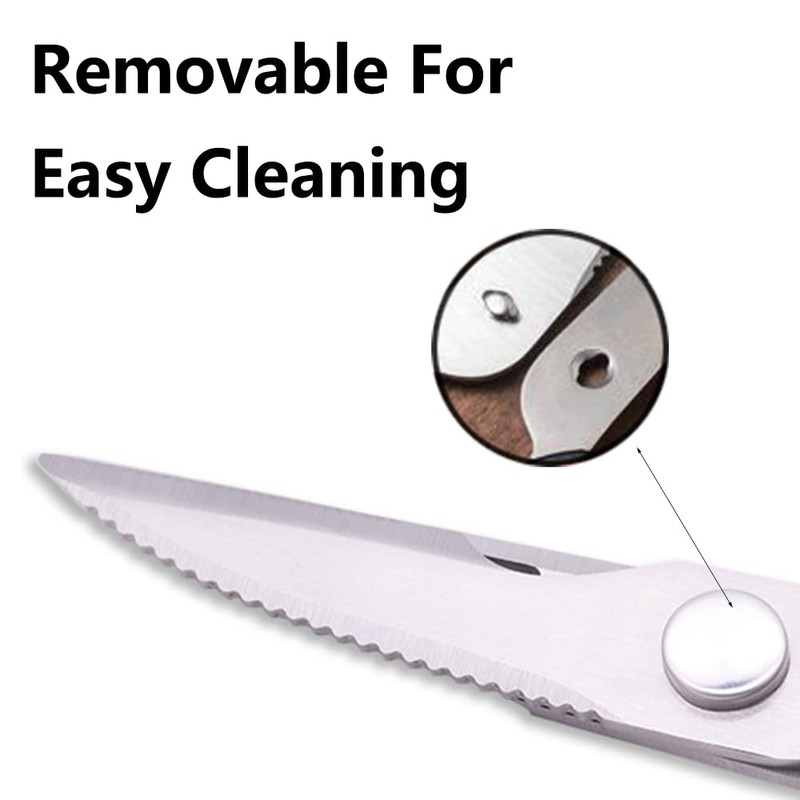 Multifunction Kitchen Scissors, 6-in-1 Stainless Steel Heavy Duty Kitchen Shears