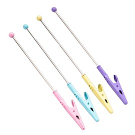 QIANQJL 4/8Pcs Metal Alligator Clips, Long-Tailed Alligator Clamp, Photo Clip Holder for Picture Name Card, 14.1*1.2CM