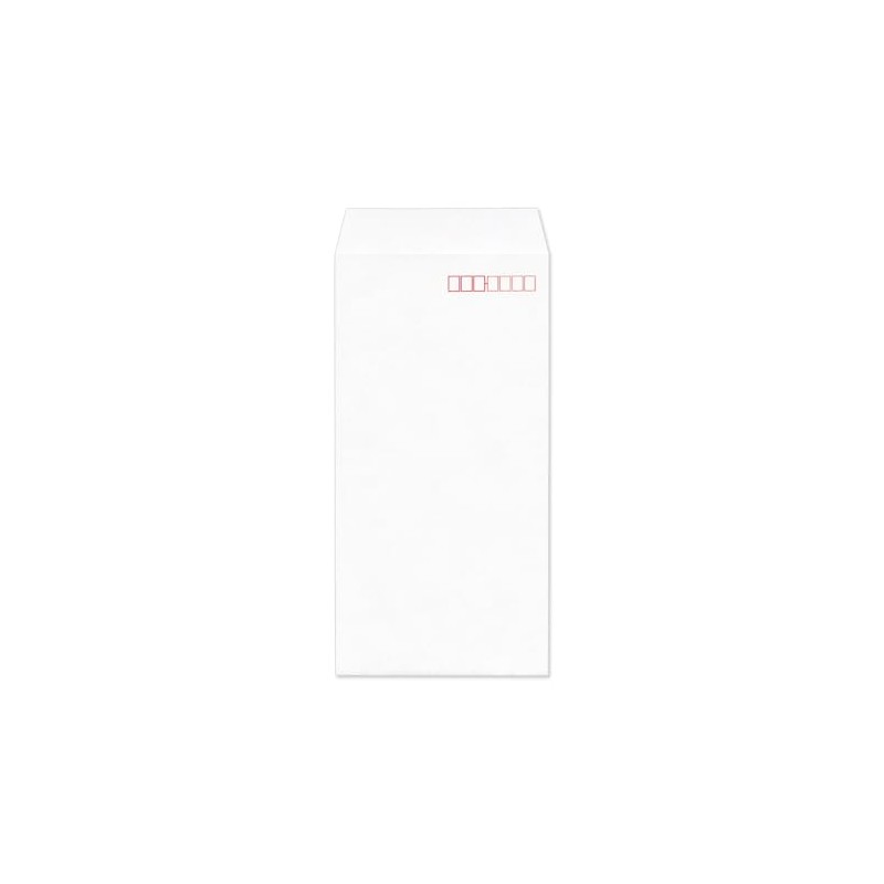 3 Long Envelopes, Pastel White, Non-See-Through, 100 Sheets, Postal Frame