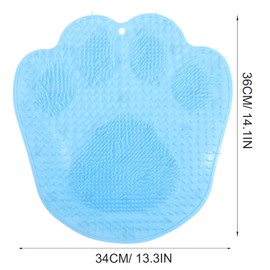 Minkissy Bath Massage Pad Anti-skid Foot Shower Scrubber Mat Cups for Smooth Feet Bathroom Pad Hands Back Scrubber