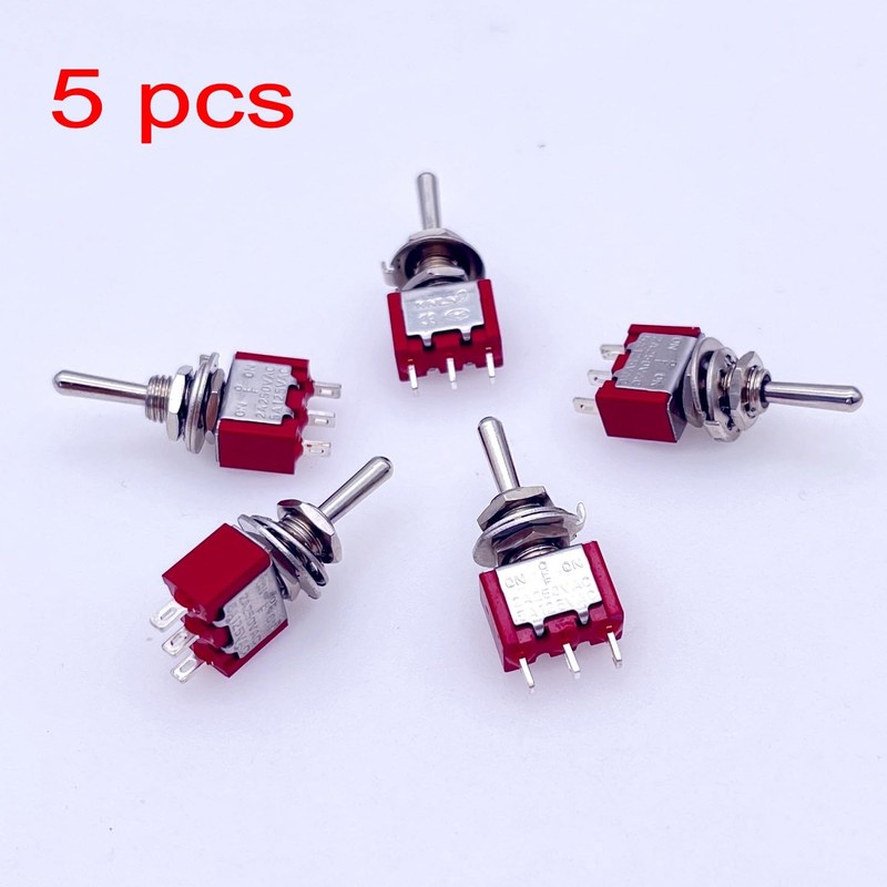 JZK 5x ON OFF ON Mini Momentary Toggle Switch MTS-123,