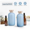 WOONEKY 2 Pcs Travel Shampoo Bottles Leak-Proof Plastic 200ml Refillable