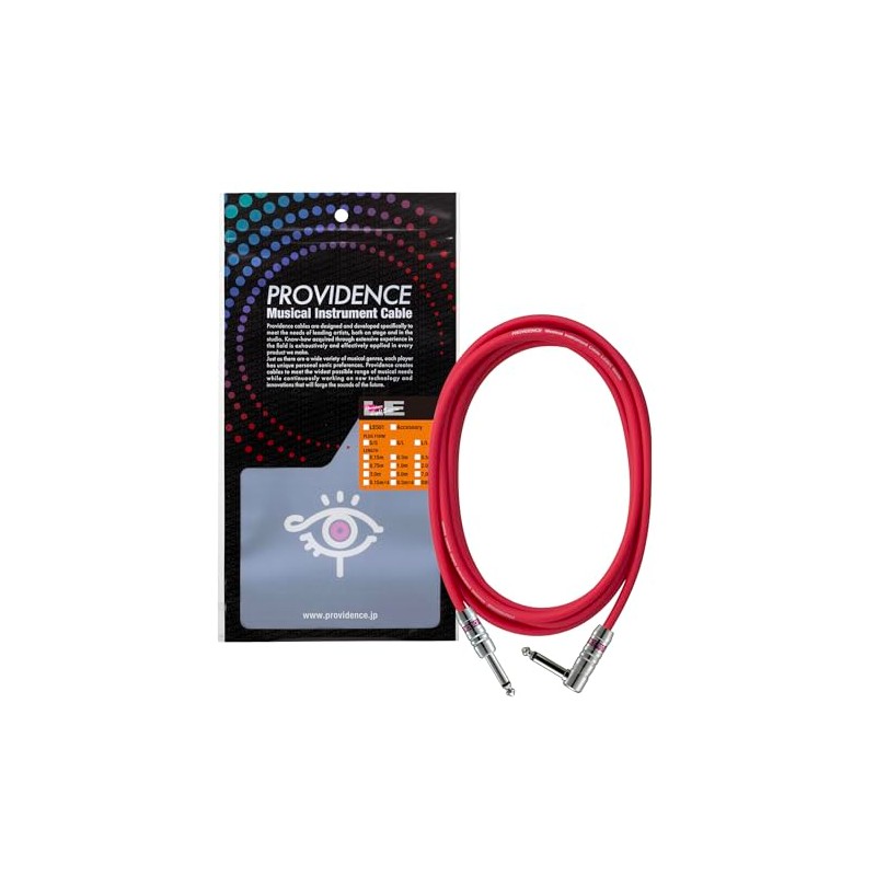 Providence LE501 Shielded Cable 1m S/L Plug (Straight/L Type), Red