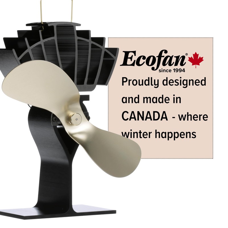Ecofan UltrAir Heat Powered Stove Fan - Powerful Classic Design,