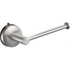 DGYB Suction Cup Toilet Paper Holder - No Drill Adhesive Wall Mount, 5.8 Inch Rustproof Stainless Steel TP Roll Holder for Bathroom Kitchen