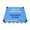 New Path Designs Double-Sided Acoustic Foam Panel Mounting Squares, 192-Pack,