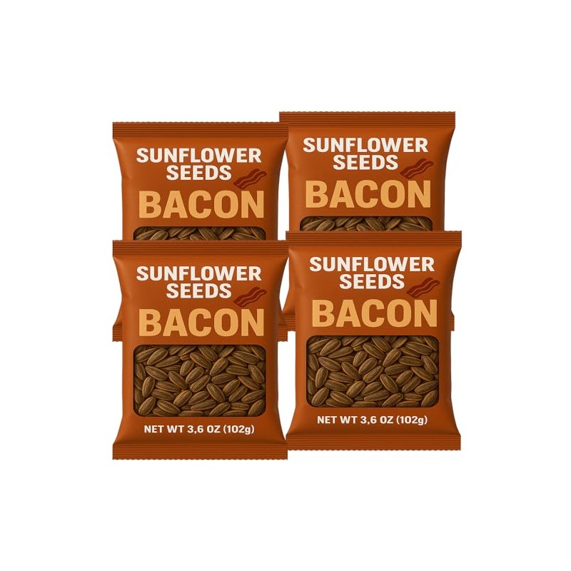 Sunflower Seeds Roasted Sizzlin Bacon Flavored | Keto Friendly, Low