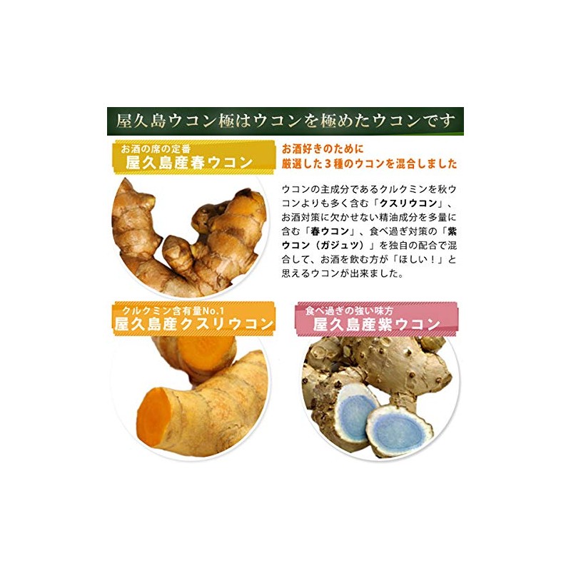 屋久島ウコン極（300粒）2袋セット 無農薬・無化学肥料 [M便 1/1]