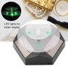 360 Rotating Solar Power Showcase LED Light Turntable Watch Jewelry