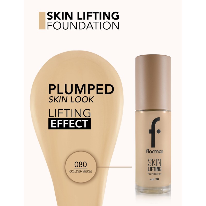 Flormar Skin Lifting Foundation Natürliches Feuchtigkeitsspendendes und Straffendes Make-up No.