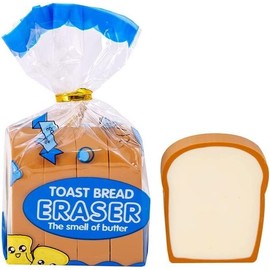 Borrador de pan Kawaii Toast, lindo borrador de lpiz de papelera, borrador de pan 3D, borrador de lpiz de dibujos animados, herramientas de dibujo,...