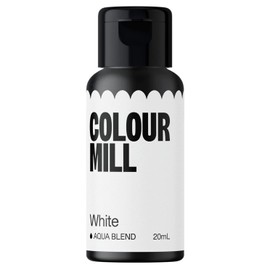 Colour Mill Aqua Blend Water-Based Food Coloring, 20 Milliliters White