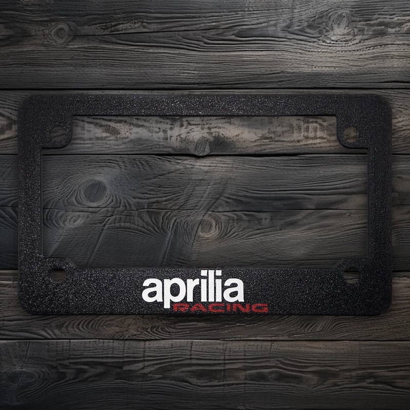 3K Design For Aprilia Racing Motorcycles Textured License Plate Frame