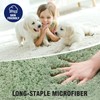 TECHMILLY Super Soft Shaggy Bathroom Rugs, Absorbent Thick Non Slip