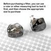 20-Pack CCZ SN20 Silver Screen Earbud Filters - Mesh Replacement