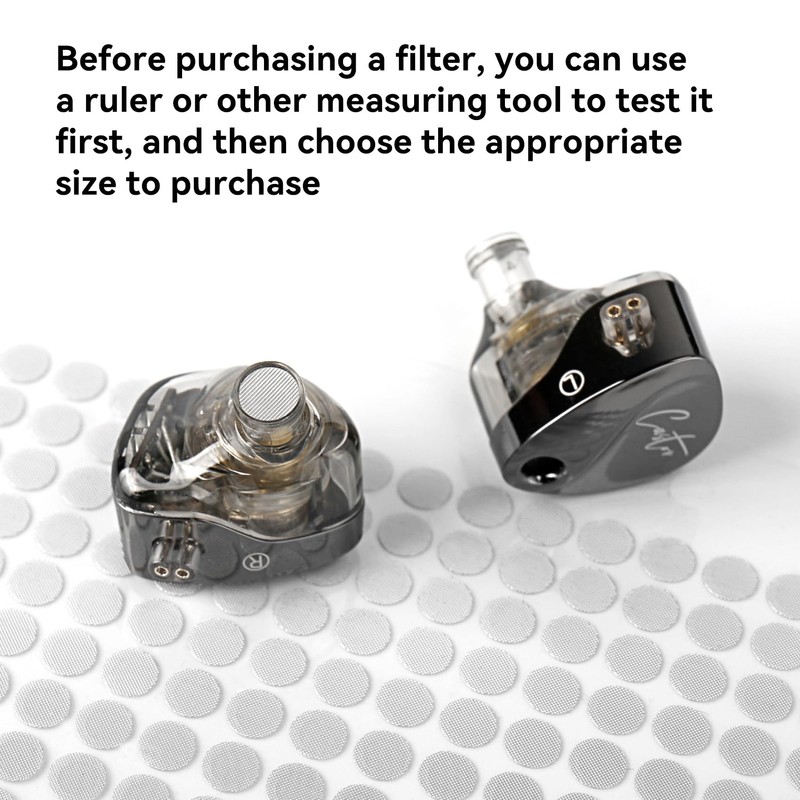 20-Pack CCZ SN20 Silver Screen Earbud Filters - Mesh Replacement
