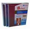 Top Flight Wired 3-Subject Wirebound Notebook (Pack of 3)