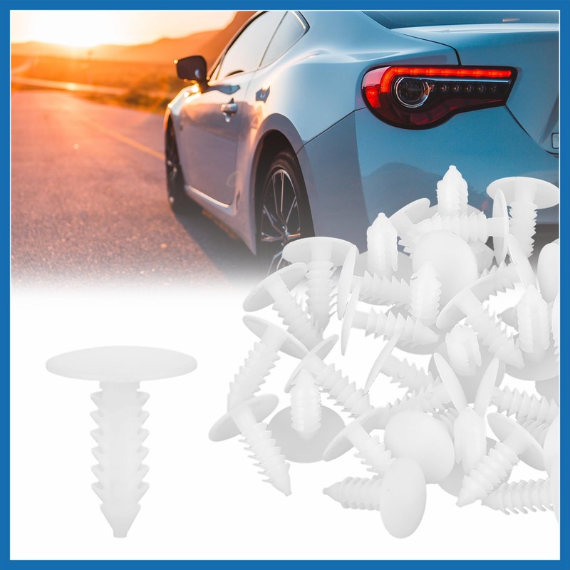 A ABSOPRO 40pcs 4.5mm Hole Dia Plastic Bolt Rivets Fasteners