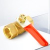 TAILONZ PNEUMATIC 3PCS 1/4 Inch Brass Mini Ball Valve Shut