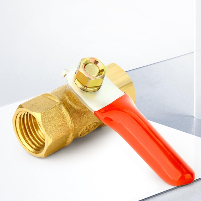 TAILONZ PNEUMATIC 3PCS 1/4 Inch Brass Mini Ball Valve Shut