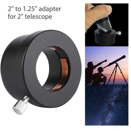 Bindpo 2" to 1.25" Telescope Eyepiece Adapter, Metal Eyepiece Mount Adapter Accessories for Astronomical Telescope