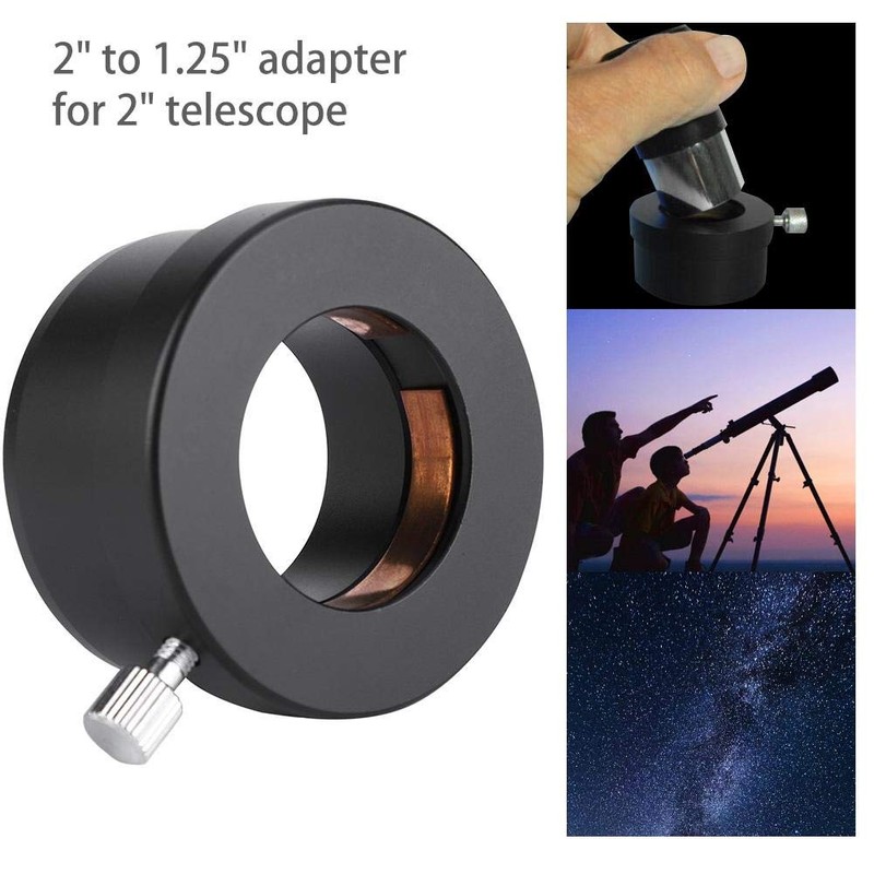 Bindpo 2" to 1.25" Telescope Eyepiece Adapter, Metal Eyepiece Mount