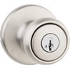Kwikset Tylo Entry Door Knob with Lock and Key, Secure