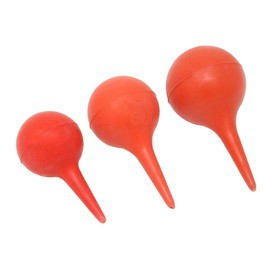 HEALLILY 3 Pieces Rubber Crimp Ear Syringe Ball Laboratory Tool 30ml, 60ml, 90ml Dust Blower Ash Removal Ball for Home Business Office