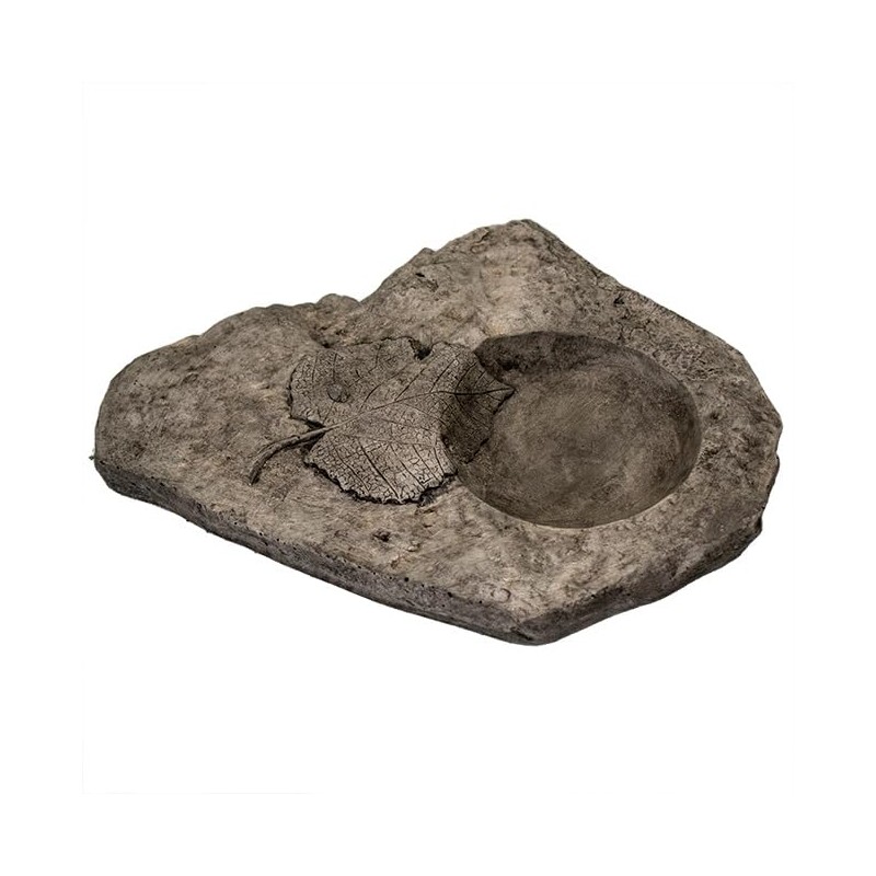 Athens Slate Leaf Bird Bath or Feeder, Pre Aged