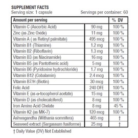 obel Daily Multivitamin | with Ashwaganda and Seaweed | Optimum Health for Adults