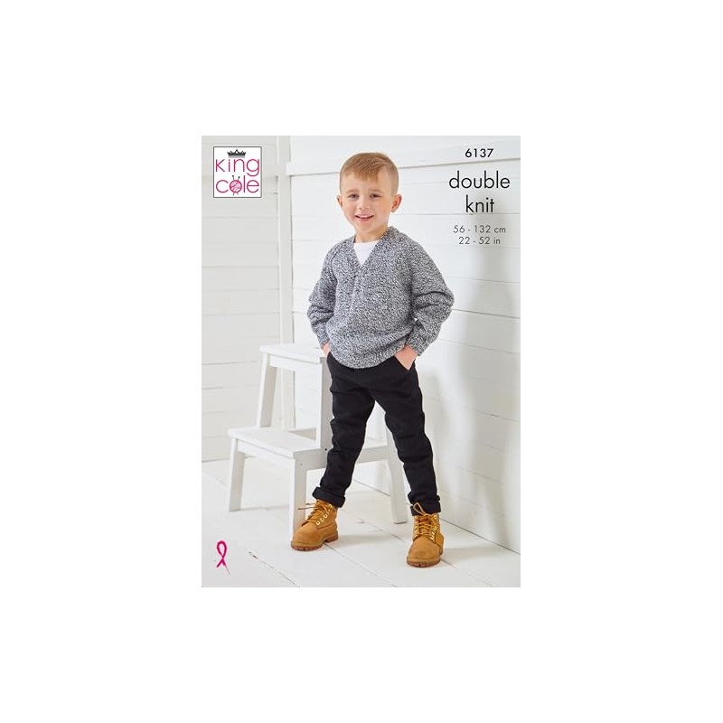 King Cole Men’s & Children's Knitting Pattern Double Knit Sweaters