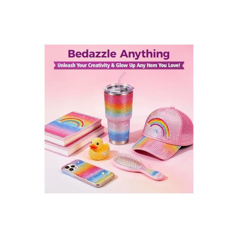 40,000 Pcs Multicolor Flatback Rhinestones Bedazzling Kit