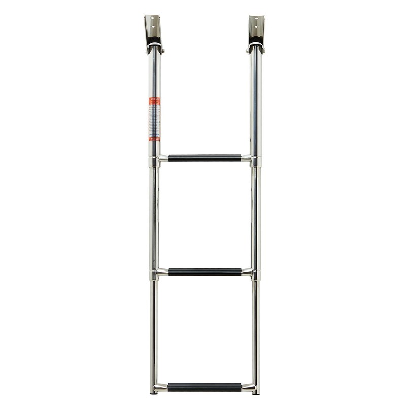 Manifish-Made 3 Step Boat Ladder, Stainless Steel Telescoping Boat Boarding