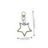 Hohopeti 30pcs Star Shape Hanging Decorations Key Clips for Projects