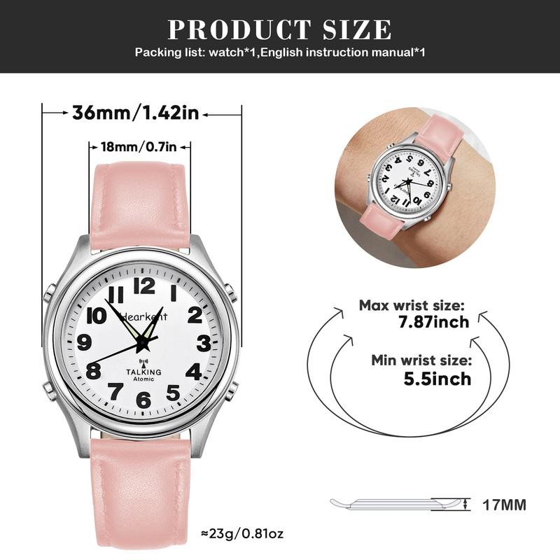 Ladies Talking Watch for Visually impaired with Large Numbers, American