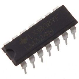 Bridgold 10pcs LM324N LM324 324 Precision General Purpose Quadruple Operational Amplifier，1MHz, 14-Pin