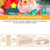 Zwenjuan Hamster Toy Wooden Hamster Hideout House DIY Bridge Rocker,