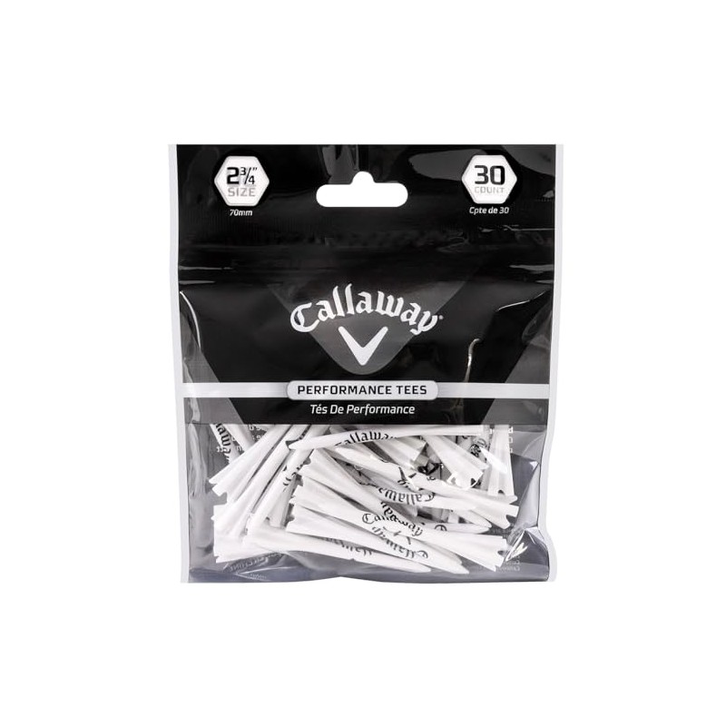 Callaway 070021500082 Golf Tees Plastic Tee Performance Tees 70mm Pack