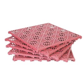 Easylife Interlocking Garden Tiles (Set of 5 Terracotta Decking Tiles) Weatherproof Outdoor Patio Flooring, Instant Non-Slip Garden Path, Patio or Walkway, No Tools Needed, 30x30cm - Fully Guaranteed