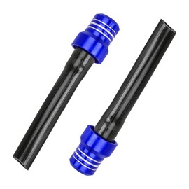 Yourkar 2 PCS Hose Gas Fuel Tank Cap, Aluminum Breather Fuel Valve Vent with Flexible Tube, Gas Tank Filler Cap Replacement for CRF YZF Motorcycle Dirt Bike, Motorcycle Accessories(Blue)