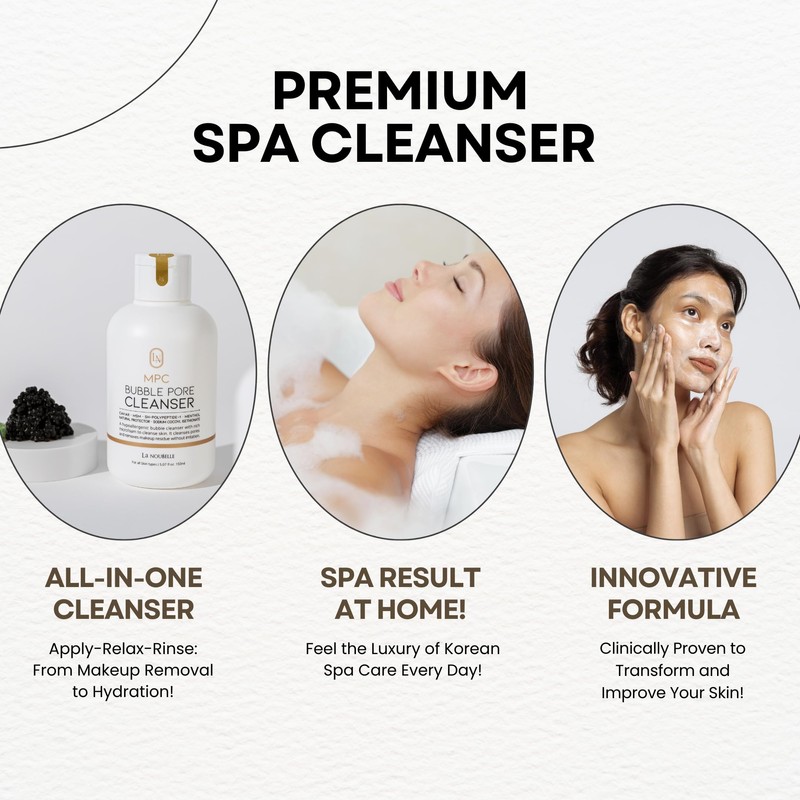 La Noubelle MPC Bubble Pore Cleanser, Korean Face Wash, Gentle