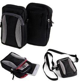 K-S-Trade Camera Case for Nikon Coolpix P7000 Camera Case for Nikon Coolpix P7000 Belt Bag Holster Shoulder Bag Camera Bag Black / Grey, black / grey, Camera Case for Nikon Coolpix P7000