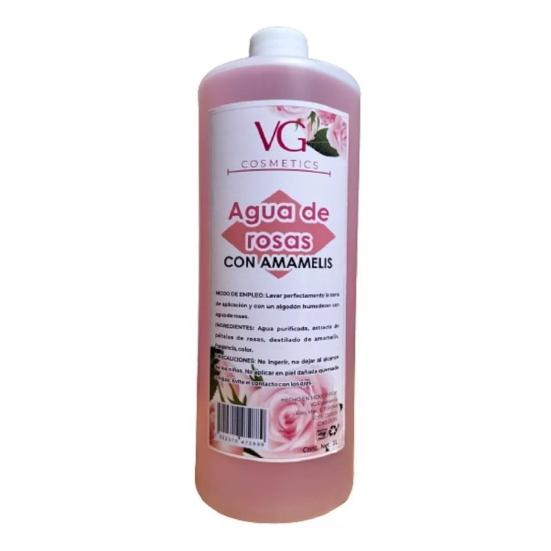 VG COSMETICS Agua De Rosas Tonico Facial Con Amamelis La
