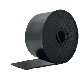 Rubber Strip 50mm(W) x1.5mm(T) x3m(L) Neoprene Rubber Sheet Solid Rubber Rolls for DIY, Washers, Crafts, Pads, Flooring Protection, Supports, Leveling, Weather Seal
