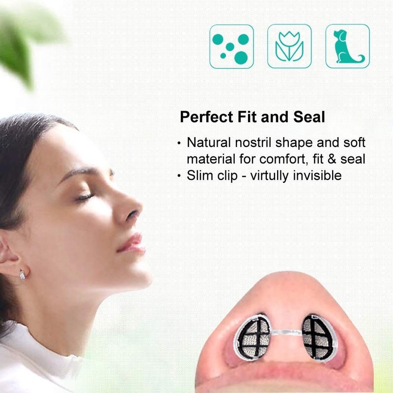 WoodyKnows Ultra-Breathable Nasal Filters with 12 Pairs of Replacement Filters(Narrow,