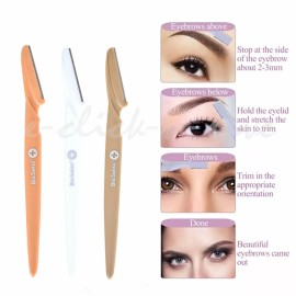 Bio Swiss Lot of 3pc Stainless Steel Bikini Line Trimmer Eyebrow Eyebrow Face Body Razor