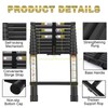 Telescopic Ladder, 8.5FT RIKADE Aluminum Telescoping Ladder with Non-Slip Feet,