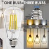 E ENERGETIC LIGHTING ST58/ST18, LED Filament Light Bulbs, 3CCT, 2700K/4000K/5000K,High