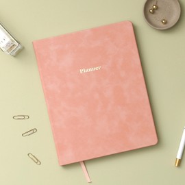 Blue Sky Everygirl Undated Planner, Weekly & Monthly Layout, Bookbound, Flexible Cover, Goal Setting and Time Management Organizer (Desert Rose, 8" x 10")